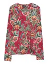 Etro Floral Pattern Long-sleeved Knitwear Sweater In Multi
