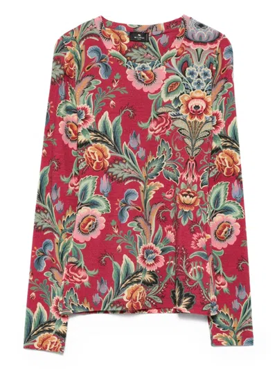 ETRO ETRO SWEATERS RED