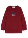Etro Pegaso Embroidery Cotton Sweatshirt In Red