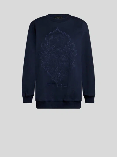 ETRO SWEATSHIRT WITH EMBROIDERY