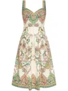Etro Floral Print Dress In White