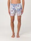 Etro Paisley Print Drawstring Waist Swimsuit In Gnawed Blue