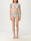 Etro Triangle Top Halter Neck Bikini In Blue
