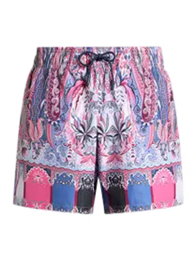 Etro Swimsuit With Placed Floral Paisley Print In Multi
