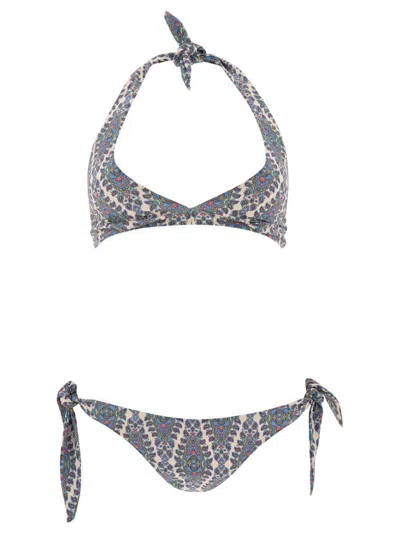 ETRO ETRO BIKINI WITH PAISLEY PRINT