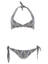 Etro Floral-pattern Two-piece Bikini In Blue