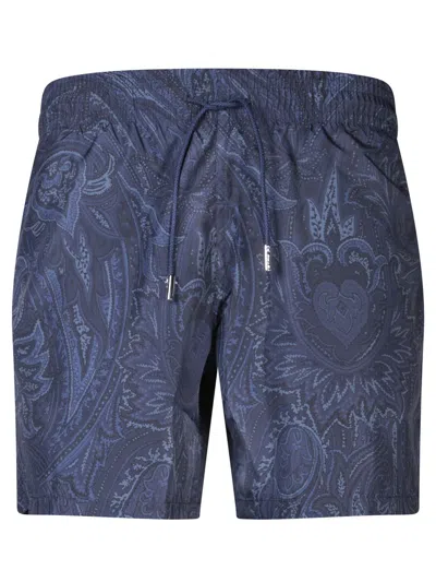 Etro Swimwear In Blue