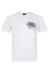 Etro T-shirt Mit Aufgesticktem Pegaso Und Monogramm