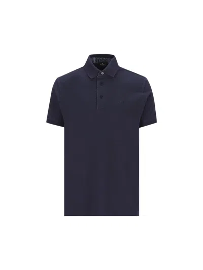 Etro Pegaso Embroidered Polo Shirt In Multicolor