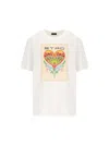 Etro Motif Embroidered Crewneck T-shirt In White