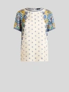 Etro All-over Print T-shirt In Weiss