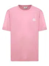 Etro Round Collar Tt Shirt In Pink