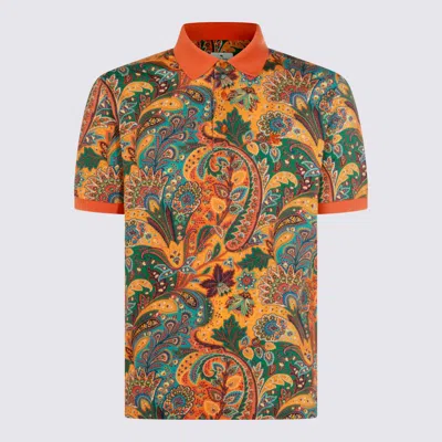 Etro T-shirt E Polo Arancio In Orange