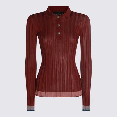 ETRO ETRO T-SHIRT E POLO AUBERGINE