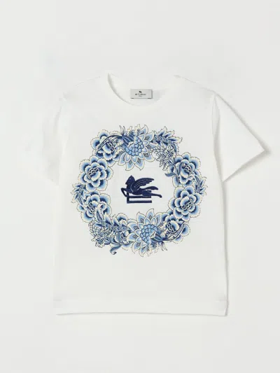 Etro T-shirt  Kids Color Denim In Animal Print