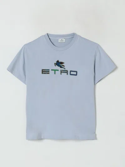 Etro T-shirt  Kids Color Gnawed Blue