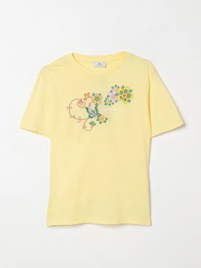 ETRO T-SHIRT ETRO KIDS COLOR YELLOW,G65681003