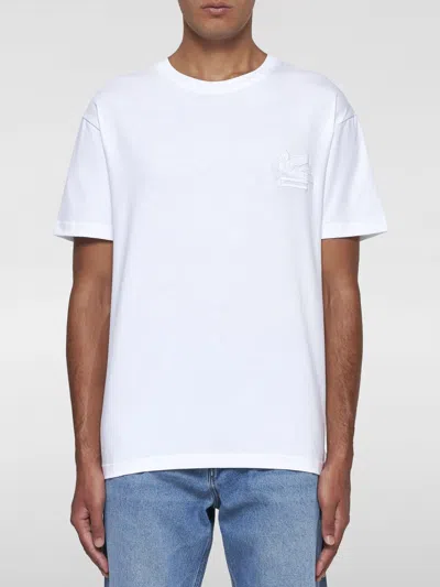 Etro Embroidered T-shirt In White