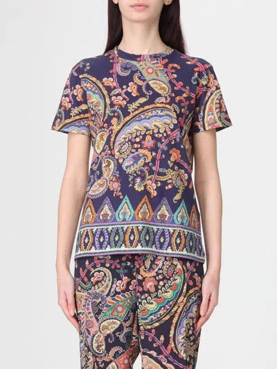 Etro T-shirt Woman  In Blue