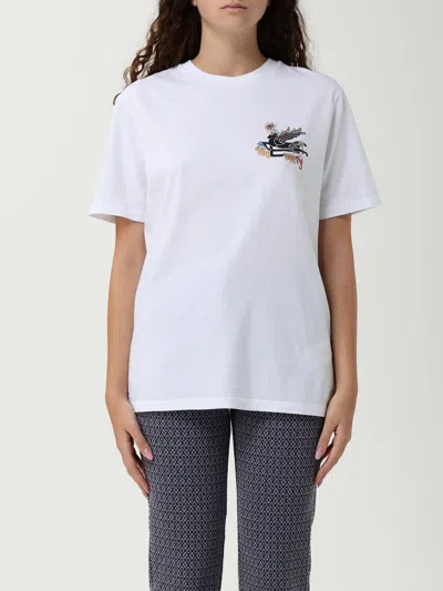ETRO T-SHIRT ETRO WOMAN COLOR WHITE,H19761001