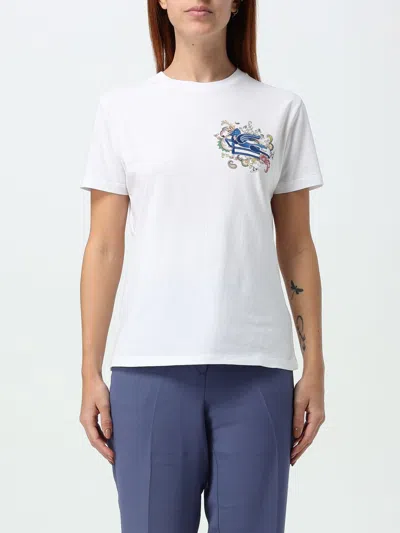 ETRO T-SHIRT ETRO WOMAN COLOR WHITE,G45162001