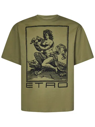 Etro T-shirt In Green