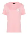 Etro T-shirt Con Ricamo In Pink