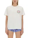 Etro Cotton Crewneck T-shirt W/embroidery In White