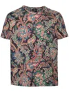 ETRO T-SHIRT WITH PAISLEY PRINT