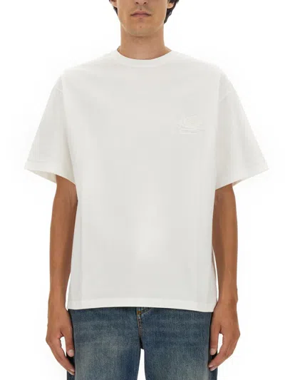ETRO ETRO T-SHIRT WITH PEGASUS EMBROIDERY