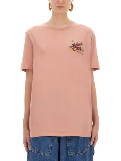 ETRO T-SHIRT WITH PEGASUS