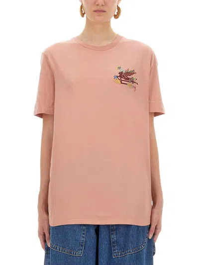 ETRO ETRO T-SHIRT WITH PEGASUS