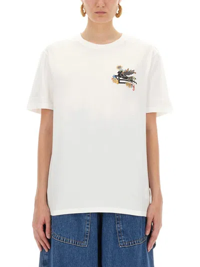 ETRO ETRO T-SHIRT WITH PEGASUS