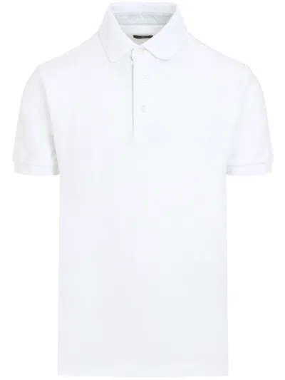 Etro Cotton Piqué Polo Shirt In White