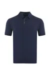 Etro Cotton Pique Polo Shirt In Blue