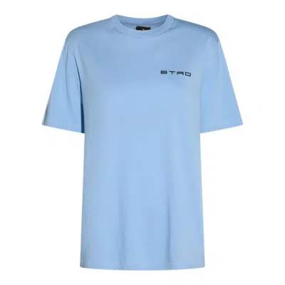 ETRO ETRO LIGHT BLUE COTTON T-SHIRT