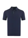 Etro Cotton Pique Polo Shirt In Blue