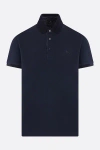 Etro Roma Printed Collar Polo In Blue