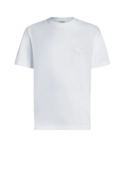 Etro Embroidered T-shirt In White