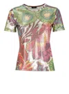 Etro Patterned-jacquard Crewneck T-shirt In Multicolour