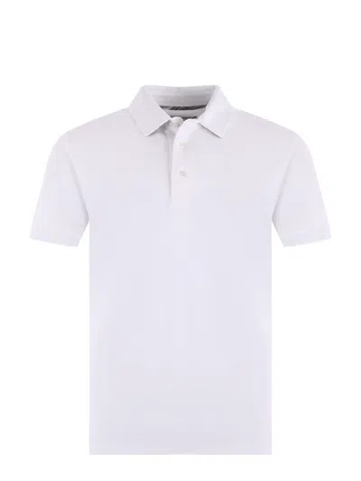 Etro Men Pegaso-embroidered Polo Shirt In White
