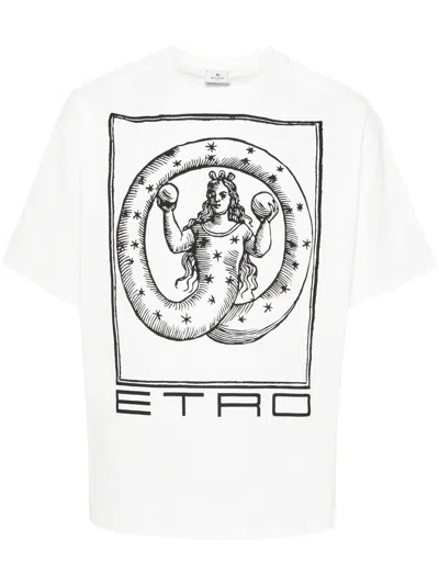 ETRO ETRO T-SHIRTS AND POLOS WHITE