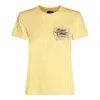 Etro Crew Neck Graphic Print Lightweight Soft Fabric In Yellow