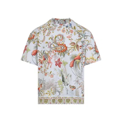 Etro T-shirts Blue In Multi