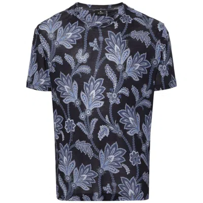 Etro T-shirts In Blue