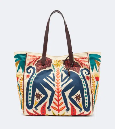 Etro Tabby Large Printed Tote Bag In Multi