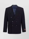 Etro Dark Blue Double Breasted Blazer