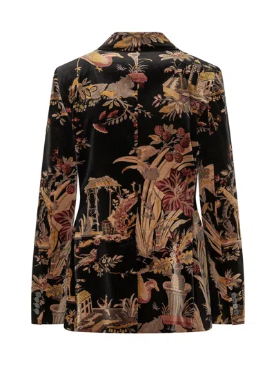 Etro Tailored Blazer Jacket In Nero