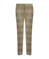 Etro Tailored Checked Trousers In Gray