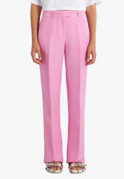 Etro Tailored Linen And Silk Pants